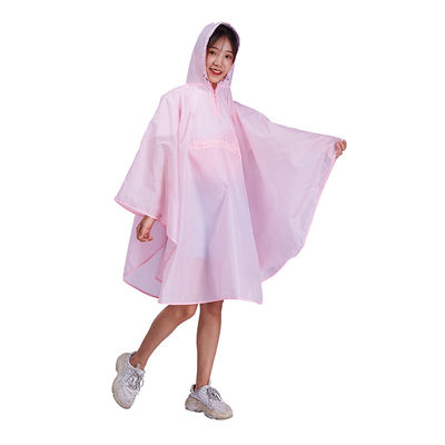 เสื้อกันฝนโพลีเอสเตอร์ Impermeable เสื้อปอนโชที่ย่อยสลายได้กันน้ำ
