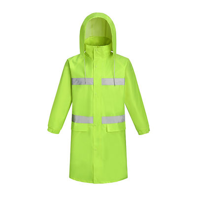 เสื้อกันฝนสะท้อนแสง TPU วัสดุผ้า Oxford เดินป่าสำหรับ Unisex