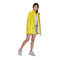 SGS Approved Yellow Waterproof Raincoat Jacket กระเป๋า Opp Packed