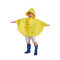 เสื้อกันฝนโพลีเอสเตอร์ OEM, เสื้อกันฝนเด็กสีเหลืองใส 500 * 800 มม.