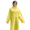 แฟชั่นนำกลับมาใช้ใหม่ EVA โปร่งใสเสื้อกันฝนพลาสติกแบบกำหนดเองเสื้อกันฝนสีเหลืองกันน้ำ