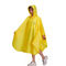 เสื้อกันฝนผู้ใหญ่กันน้ำพิมพ์ลายสะท้อนแสงสีเหลือง