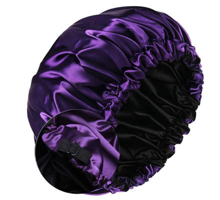 SGS Satin Sleep Bonnet, หมวกซาตินขนาดใหญ่ 32 ซม. สำหรับผมธรรมชาติ Bilayer