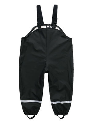 PU Kids Waterproof Over trousers Pants 0.15 Mm ความหนา Multicolor Rainproof