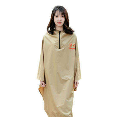 เสื้อปอนโชฝนแบบใช้ซ้ำได้มีฮู้ดผ้า TPU เดินป่าสำหรับ Unisex