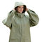 Unisex PU Coated Raincoat นำกลับมาใช้ใหม่ได้หลายเหตุการณ์ 75cm Waterproof