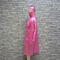 เสื้อกันฝนผู้หญิง PVC ยาวเต็มตัวมีฮูดหนา 0.15 มม.
