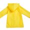 เสื้อกันฝนเด็กกันน้ำ PU สีเหลืองพร้อมฮูดระบายอากาศ OEM Available