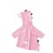 เสื้อกันฝนเด็กสีชมพูกันน้ำ 0.12 มม. Thcikness เคลือบ PU แบบใช้ซ้ำได้
