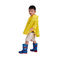 เสื้อปอนโชฝนสีเหลืองน้ำหนักเบา OEM ใช้ได้หลายรายการนำมาใช้ใหม่